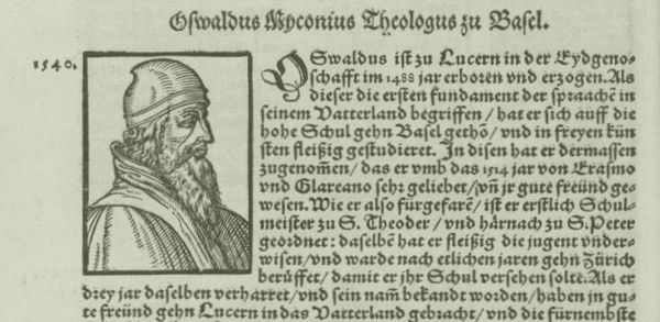 Myconius in: Heinrich Pantaleon, Heldenbuch