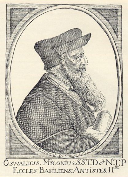 Oswald Myconius, Kupferstich